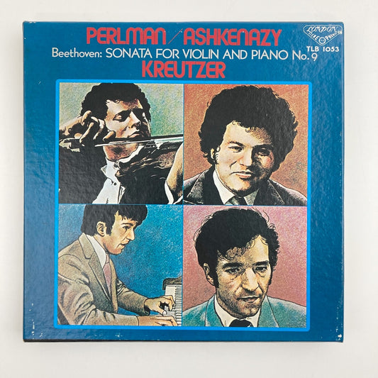 オープンリールテープ/  パールマン、アシュケナージ / ベートーヴェン:ヴァイオリン・ソナタ第9番「クロイツェル」、第2番 / 日本盤 ライナー(シミ) 7号 19cm/s (7 1/2IPS) 4トラック
