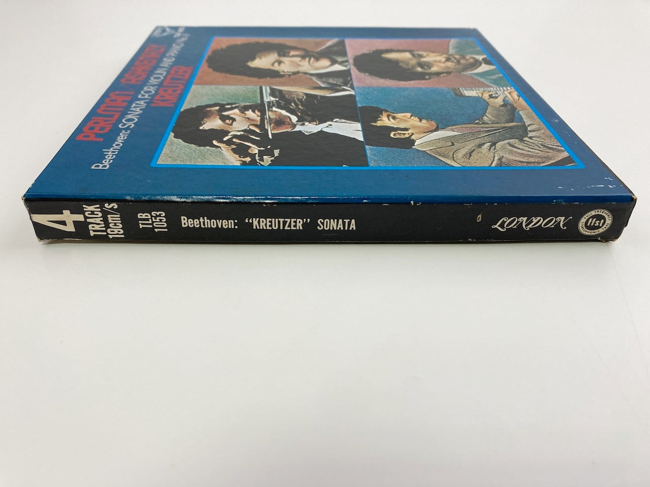 オープンリールテープ/ パールマン、アシュケナージ / ベートーヴェン:ヴァイオリン・ソナタ第9番「クロイツェル」、第2番 / 日本盤 ライナー(シミ) 7号 19cm/s (7 1/2IPS) 4トラック