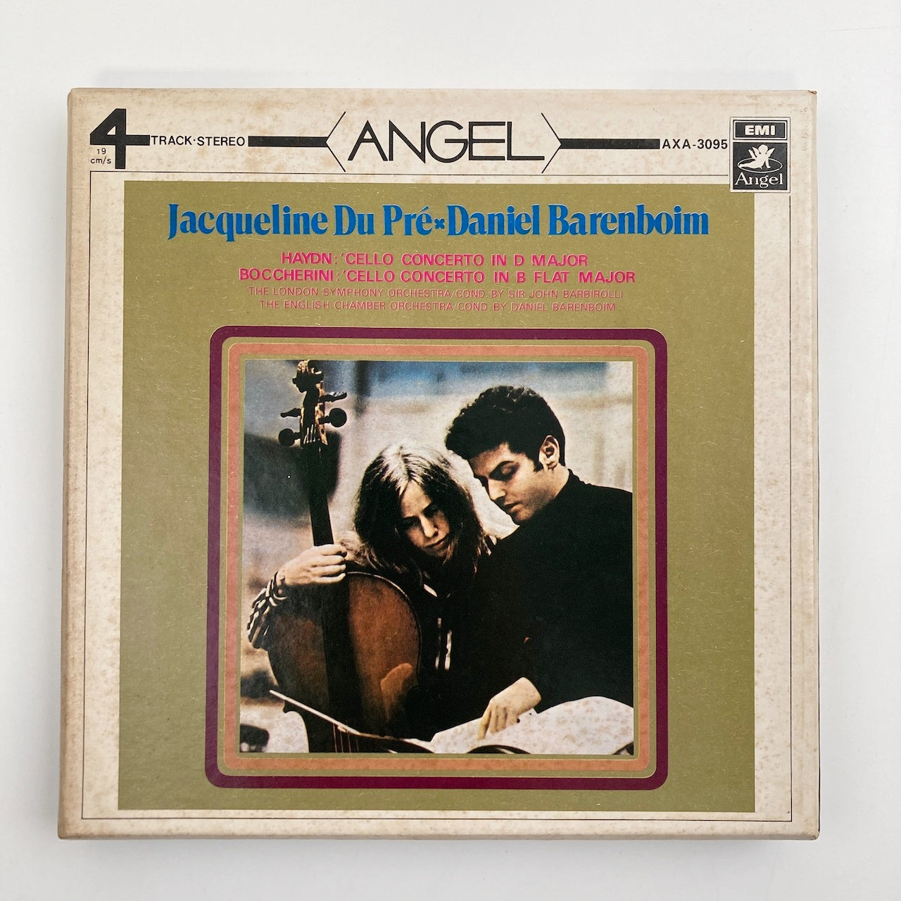 オープンリールテープ/ ジャクリーヌ・デュ・プレ / ハイドン/ボッケリーニ:チェロ協奏曲 / 日本盤 ライナー(シミ) 7号 19cm/s (7 1/2IPS) 4トラック