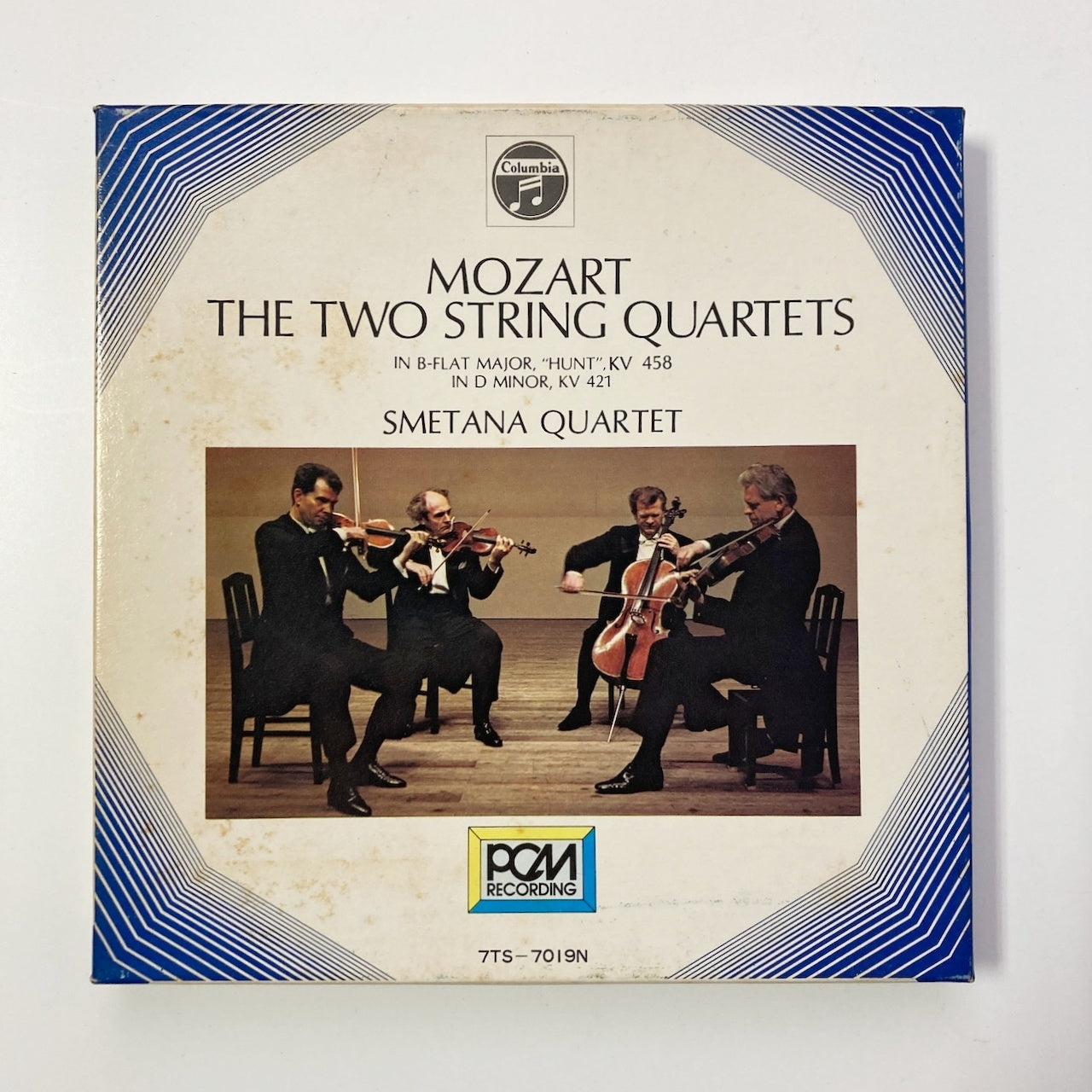 オープンリールテープ/ スメタナ四重奏団 / モーツァルト:弦楽四重奏曲第17番「狩」、第15番 / 日本盤 ライナー 7号 19cm/s (7 1/2IPS) 4トラック