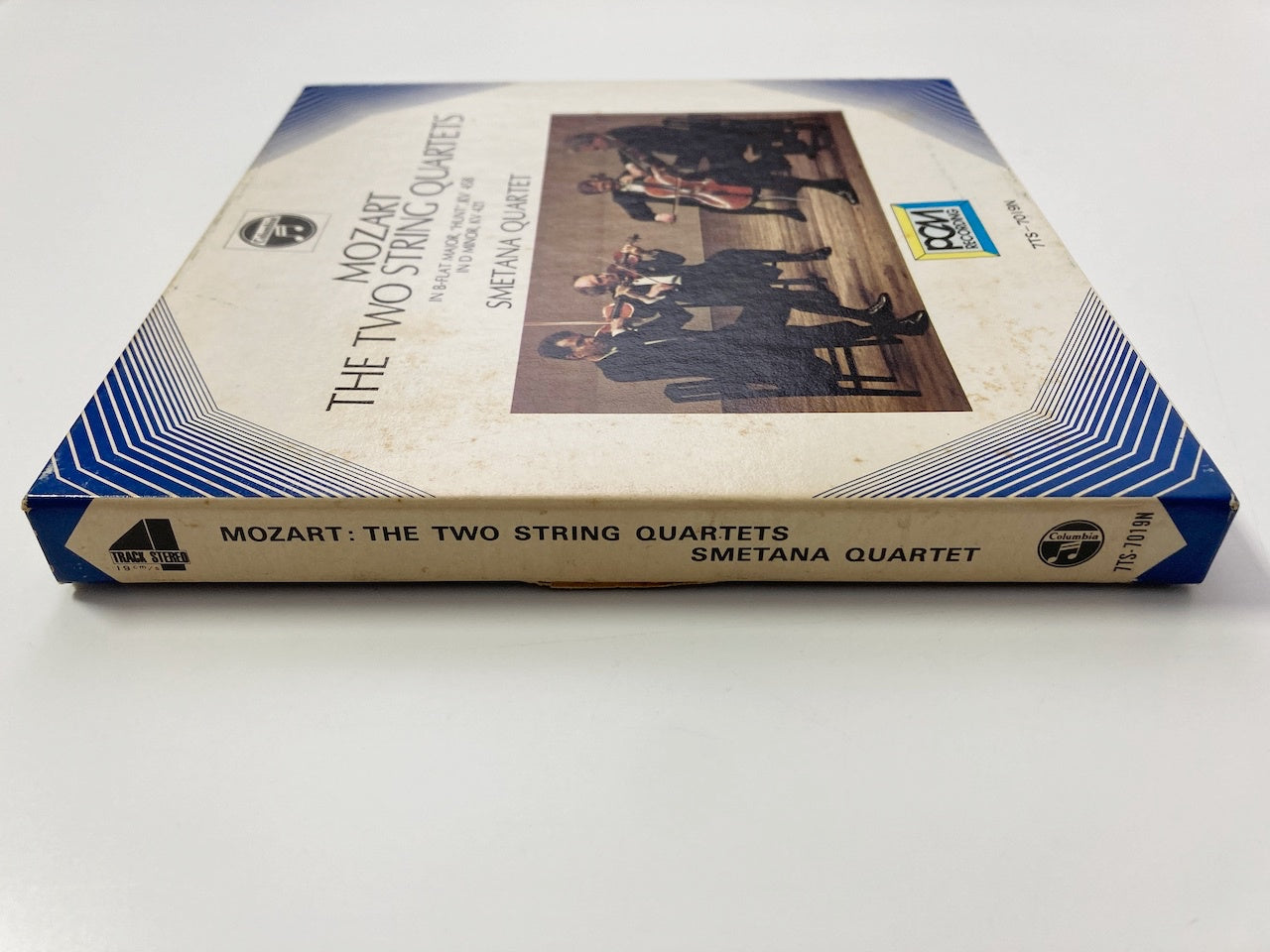 オープンリールテープ/ スメタナ四重奏団 / モーツァルト:弦楽四重奏曲第17番「狩」、第15番 / 日本盤 ライナー 7号 19cm/s (7 1/2IPS) 4トラック