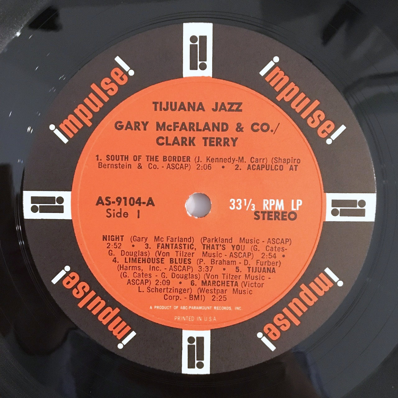 LP/ GARY McFARLAND & CO & CLARK TERRY / TIJUANA JAZZ / US盤 USオリジナル IMPULSE! AS9104