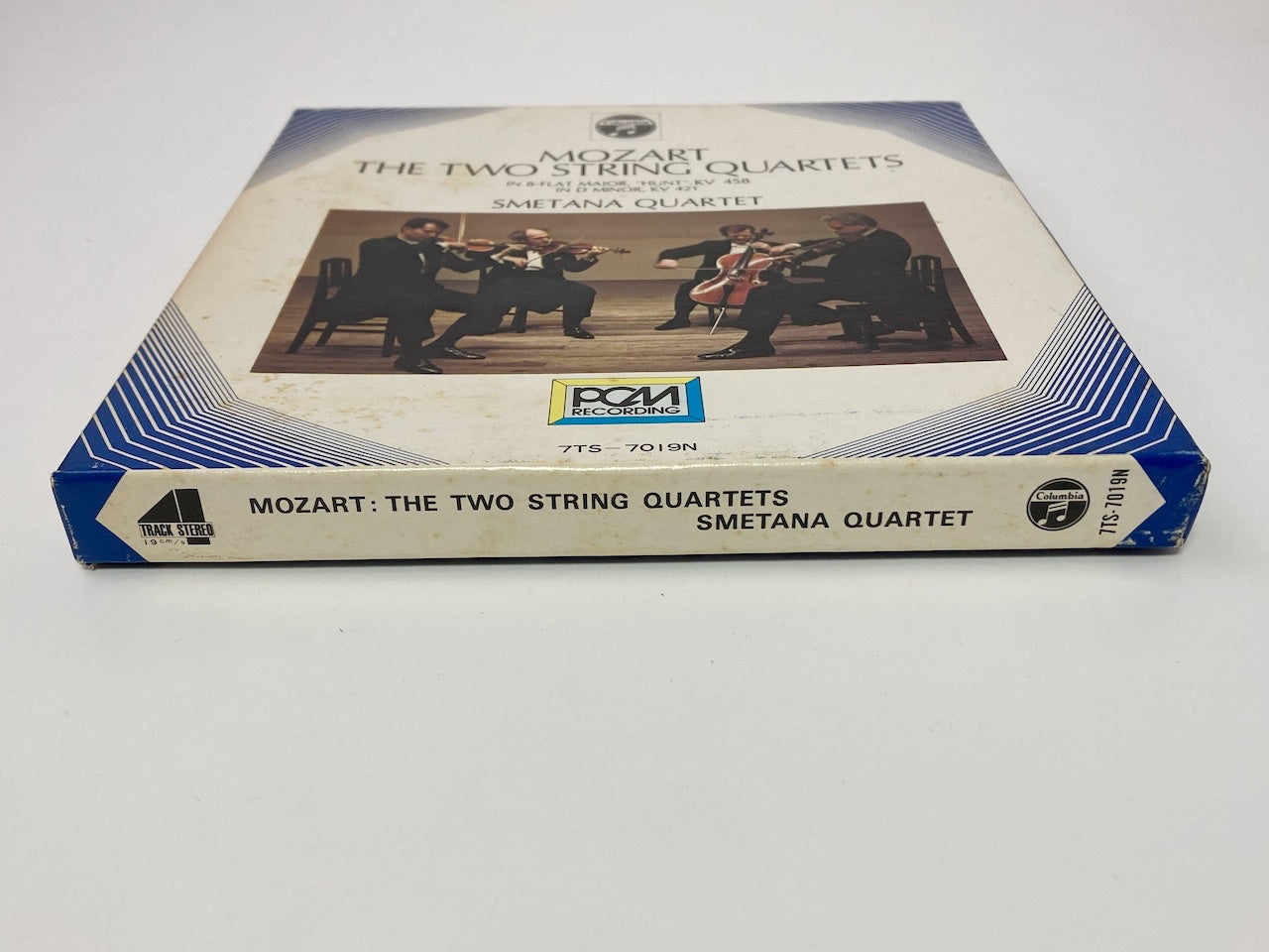 オープンリールテープ/ スメタナ四重奏団 / モーツァルト:弦楽四重奏曲第17番「狩」、第15番 / 日本盤 ライナー 7号 19cm/s (7 1/2IPS) 4トラック