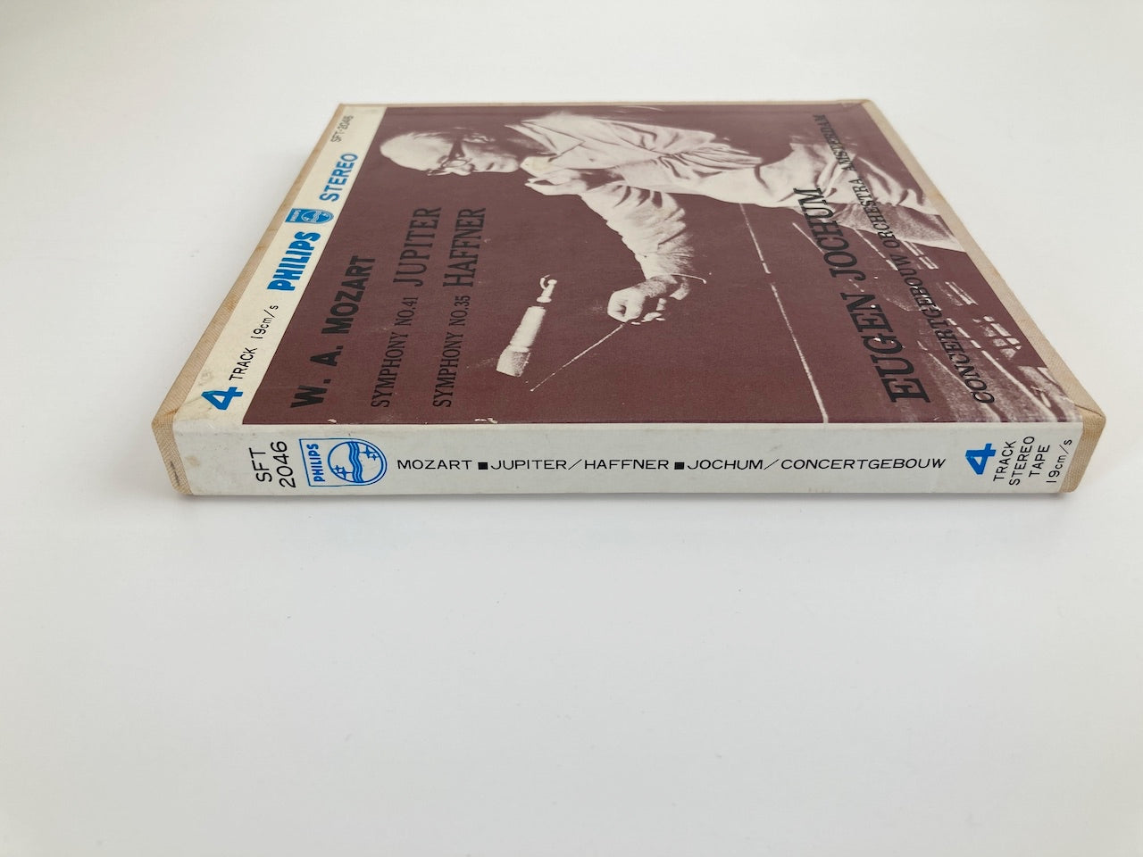 オープンリールテープ/ オイゲン・ヨッフム / モーツァルト:交響曲第41番「ジュピター」、第35番「ハフナー」 / 日本盤 7号 19cm/s (7 1/2IPS) 4トラック PHILIPS