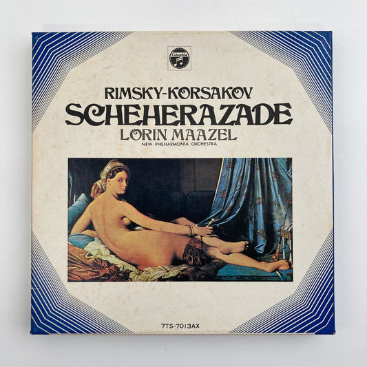 オープンリールテープ/ ロリン・マゼール / リムスキー=コルサコフ:交響組曲「シェエラザード」 / 日本盤 ライナー 7号 19cm/s (7 1/2IPS) 4トラック