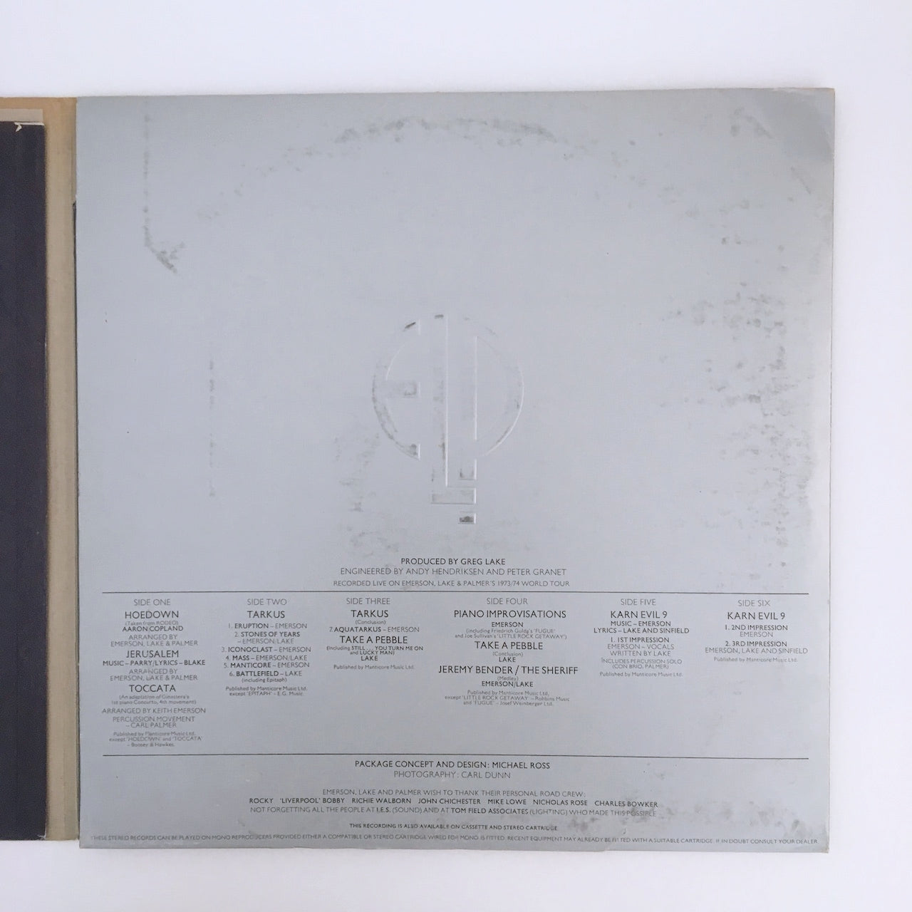 LP/ EMERSON, LAKE & PALMER / WELCOME BACK MY FRIENDS TO THE SHOW THAT NEVER ENDS / UK盤 MANTICORE K63500