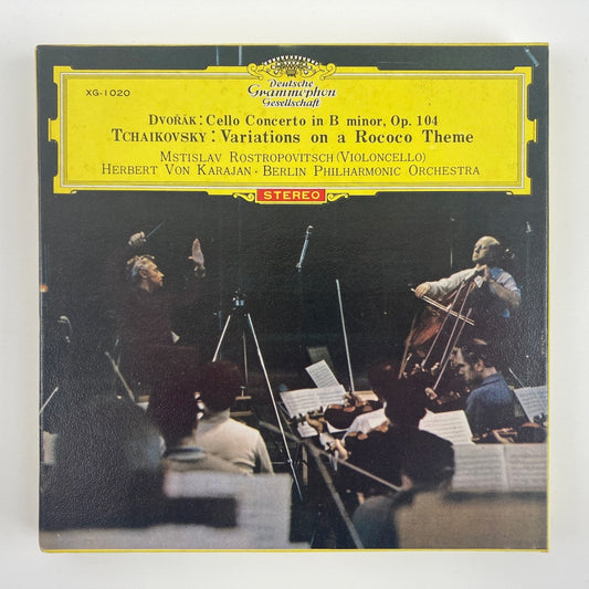 オープンリールテープ/ ロストロポーヴィチ / ドヴォルザーク:チェロ協奏曲 他 / 日本盤 ライナー 7号 19cm/s (7 1/2IPS) 4トラック DGG