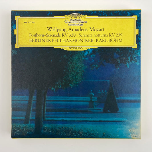 オープンリールテープ/ カール・ベーム / モーツァルト:セレナード第9番「ポストホルン」、第6番「セレナータ・ノットゥルナ」 / 日本盤 ライナー 7号 19cm/s (7 1/2IPS) 4トラック DGG
