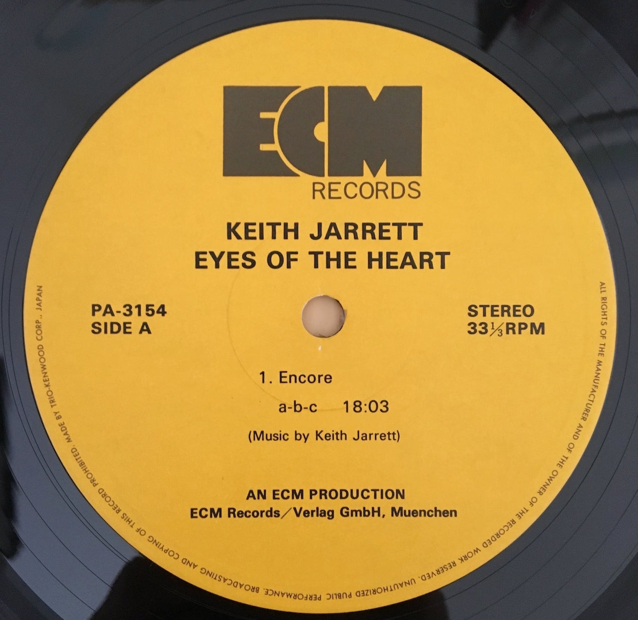 LP/ KEITH JARRETT / EYES OF THE HEART / 国内盤 帯・ライナー付き ECM PA3153/54