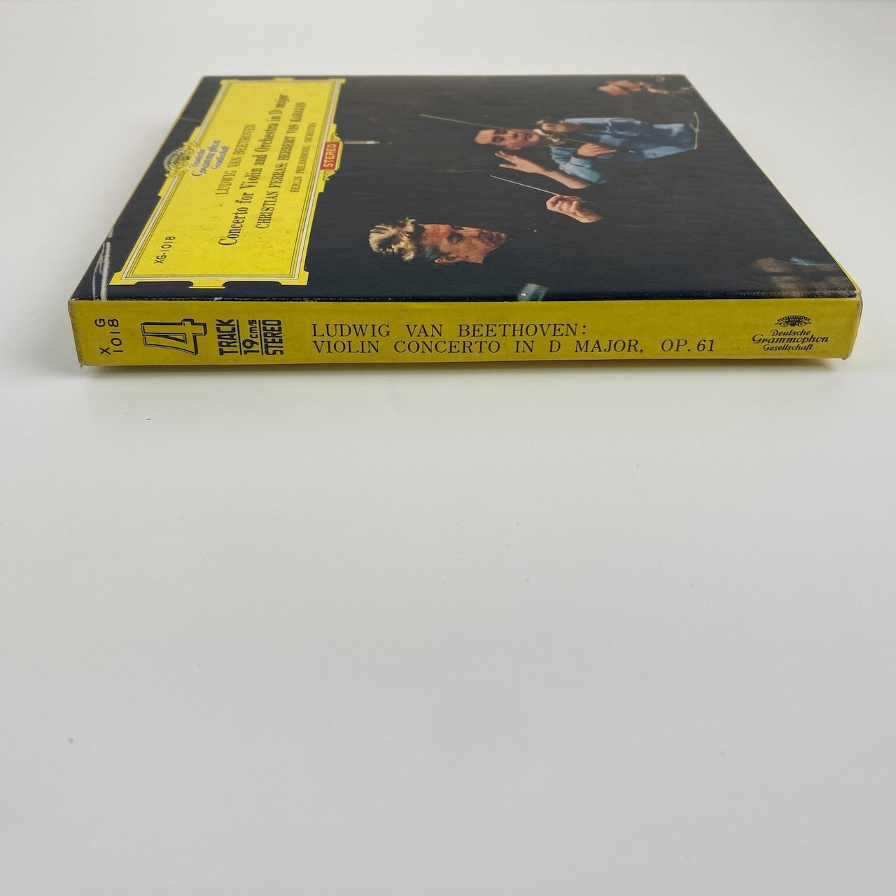 オープンリールテープ/ クリスチャン・フェラス / ベートーヴェン:ヴァイオリン協奏曲 / 日本盤 ライナー(シミ) 7号 19cm/s (7 1/2IPS) 4トラック DGG