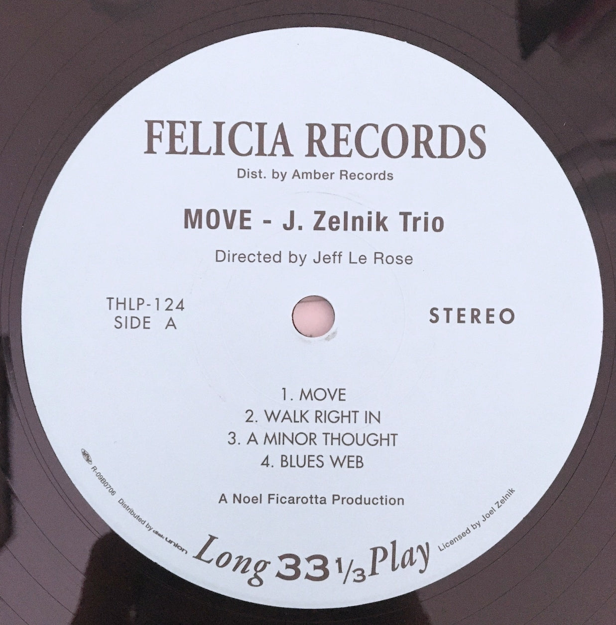 LP/ THE JOEL ZELNIK TRIO / MOVE / 国内盤 ライナー付き THINK! THLP124
