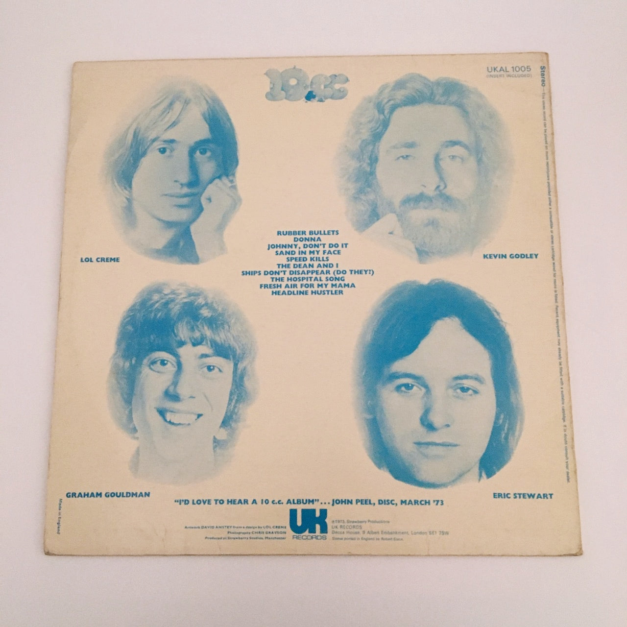 LP/ 10CC / 10CC / UK盤 インサート(書き込み) UK RECORDS UKAL1005
