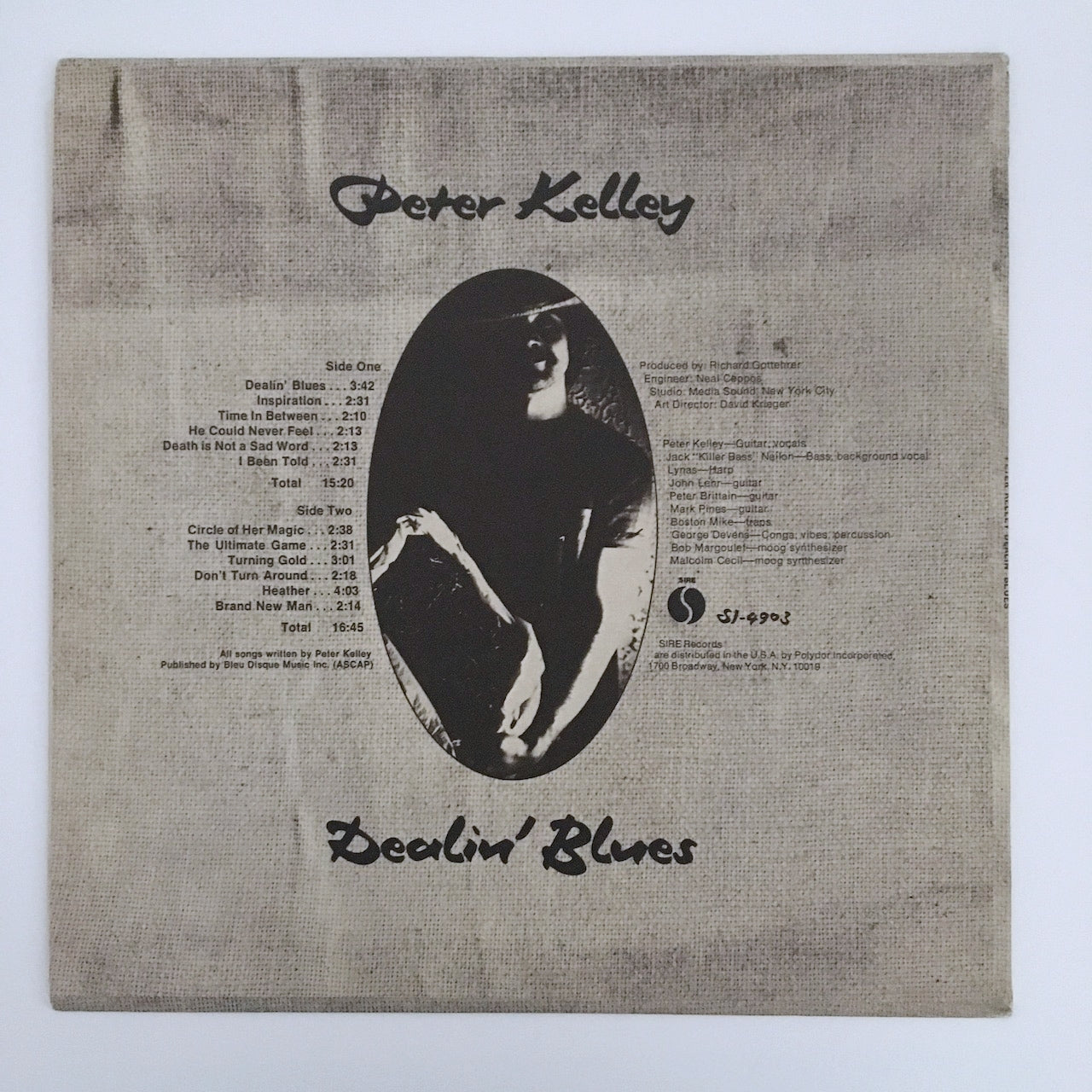 LP/ PETER KELLEY / DEALIN' BLUES / US盤 インサート付き SIRE SI4903
