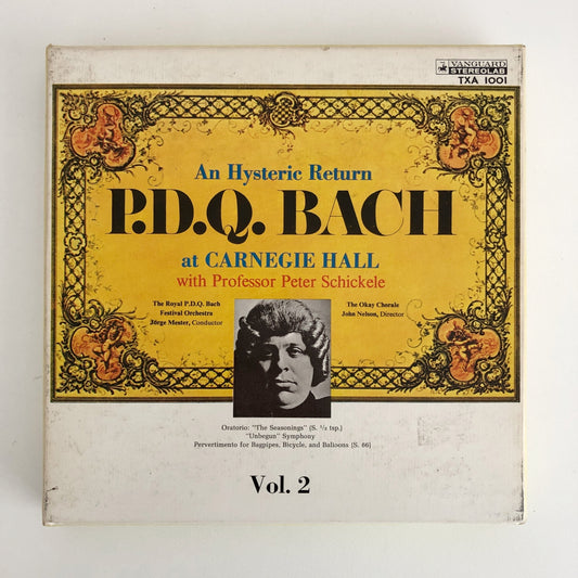 オープンリールテープ  ホルヘ・メスター / P.D.Q.バッハ  7号 19cm/s (7 1/2IPS) 4トラック 日本製 ライナー(シミ)付