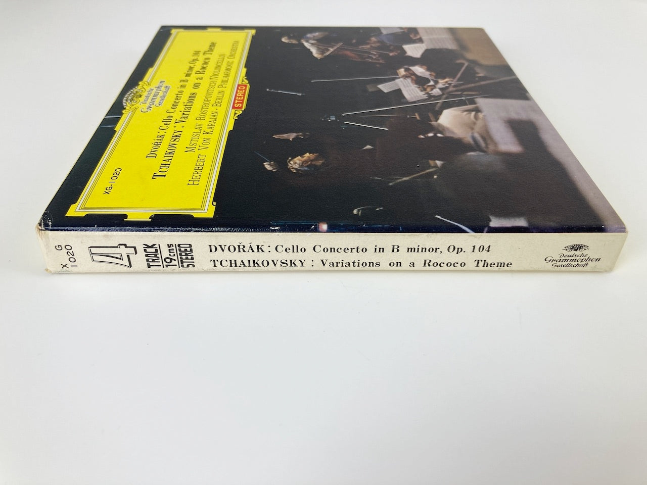 オープンリールテープ/ ロストロポーヴィチ / ドヴォルザーク:チェロ協奏曲 他 / 日本盤 ライナー(シミ) 7号 19cm/s (7 1/2IPS) 4トラック DGG
