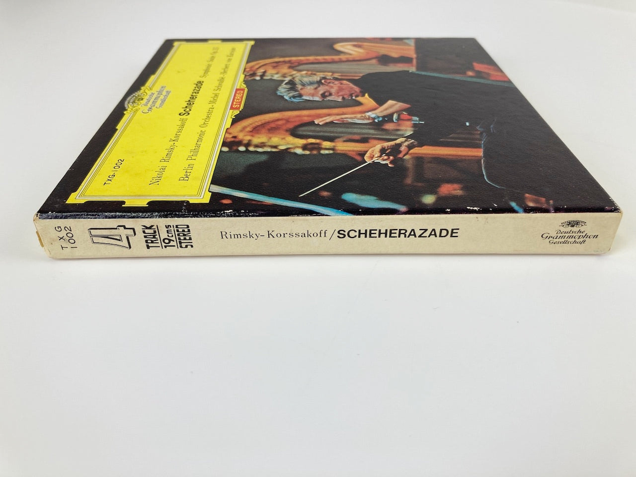 オープンリールテープ/ ヘルベルト・フォン・カラヤン / リムスキー=コルサコフ:シェエラザード / 日本盤 ライナー(シミ) 7号 19cm/s (7 1/2IPS) 4トラック DGG
