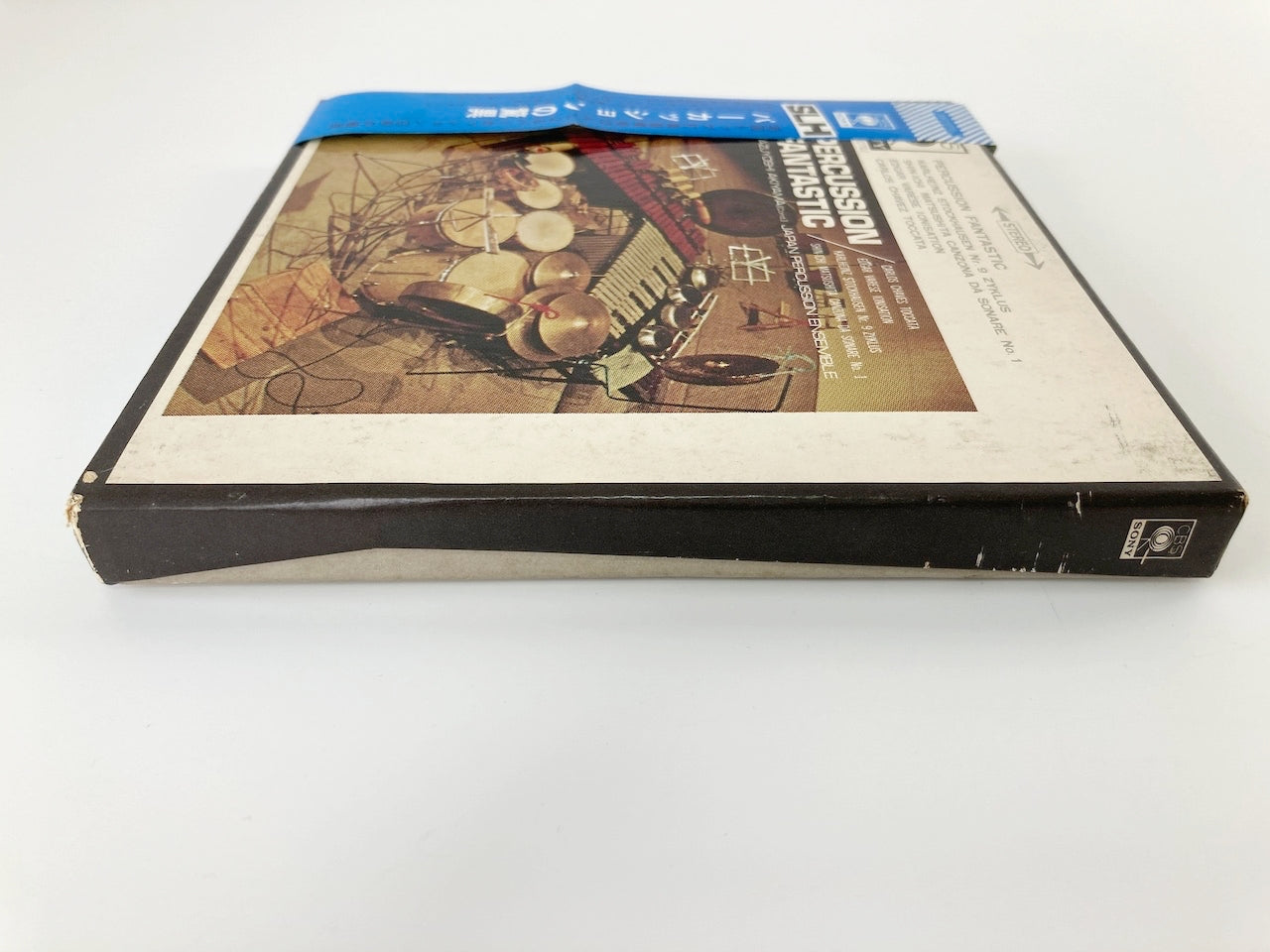 オープンリールテープ/ 秋山和慶、JAPAN PERCUSSION ENSEMBLE / PERCUSSION FANTASTIC パーカッションの脅威 / 日本盤 帯・ライナー(シミ) 7号 19cm/s (7 1/2IPS) 4トラック CBS SONY
