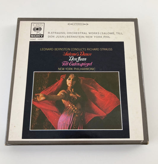 オープンリールテープ/ レナード・バーンスタイン / R.シュトラウス:7つのヴェールの踊り、ドン・ファン 他 / 日本盤 ライナー(シミ) 7号 19cm/s (7 1/2IPS) 4トラック COLUMBIA