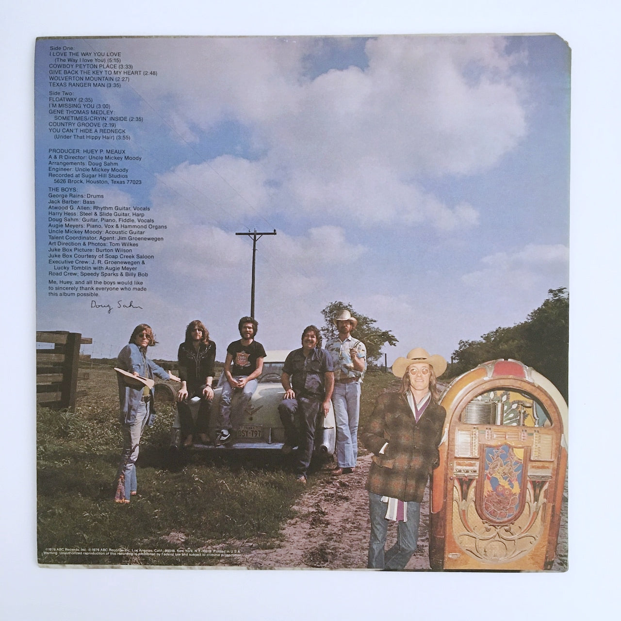 LP/ SIR DOUG & THE TEXAS TORNADOS / TEXAS ROCK FOR COUNTRY ROLLERS / US盤 オリジナル ABC DOT DOSD2057