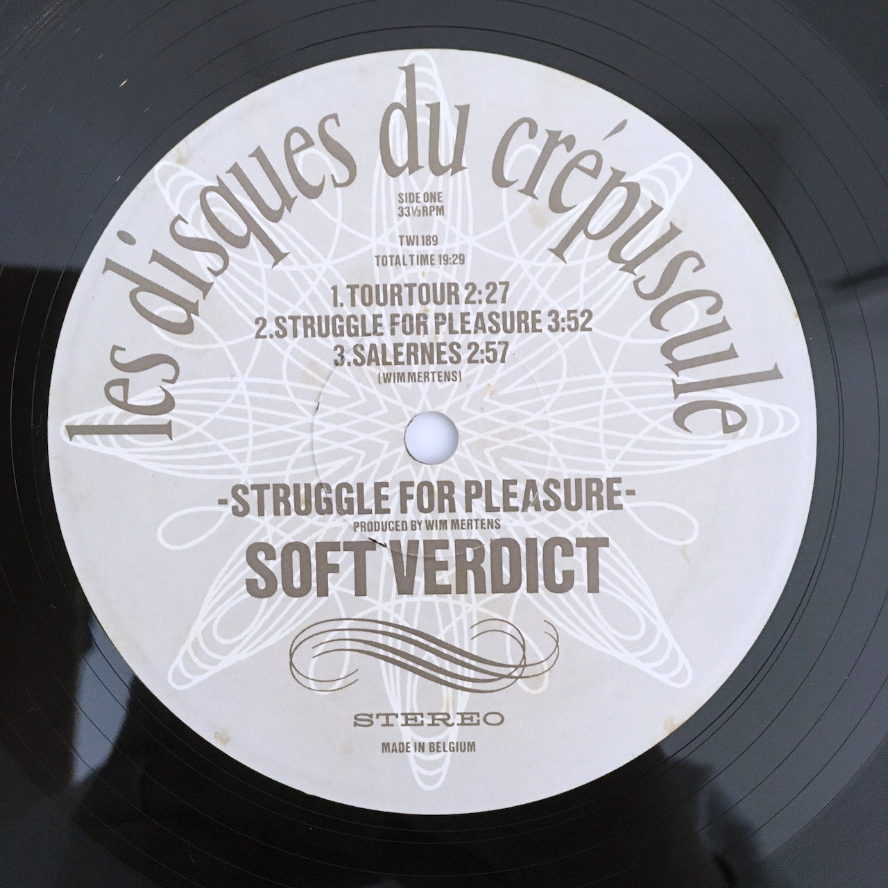 LP/ SOFT VERDICT / STRUGGLE FOR PLEASURE / ベルギー盤 LES DISQUES DU CRÉPUSCULE TWI189
