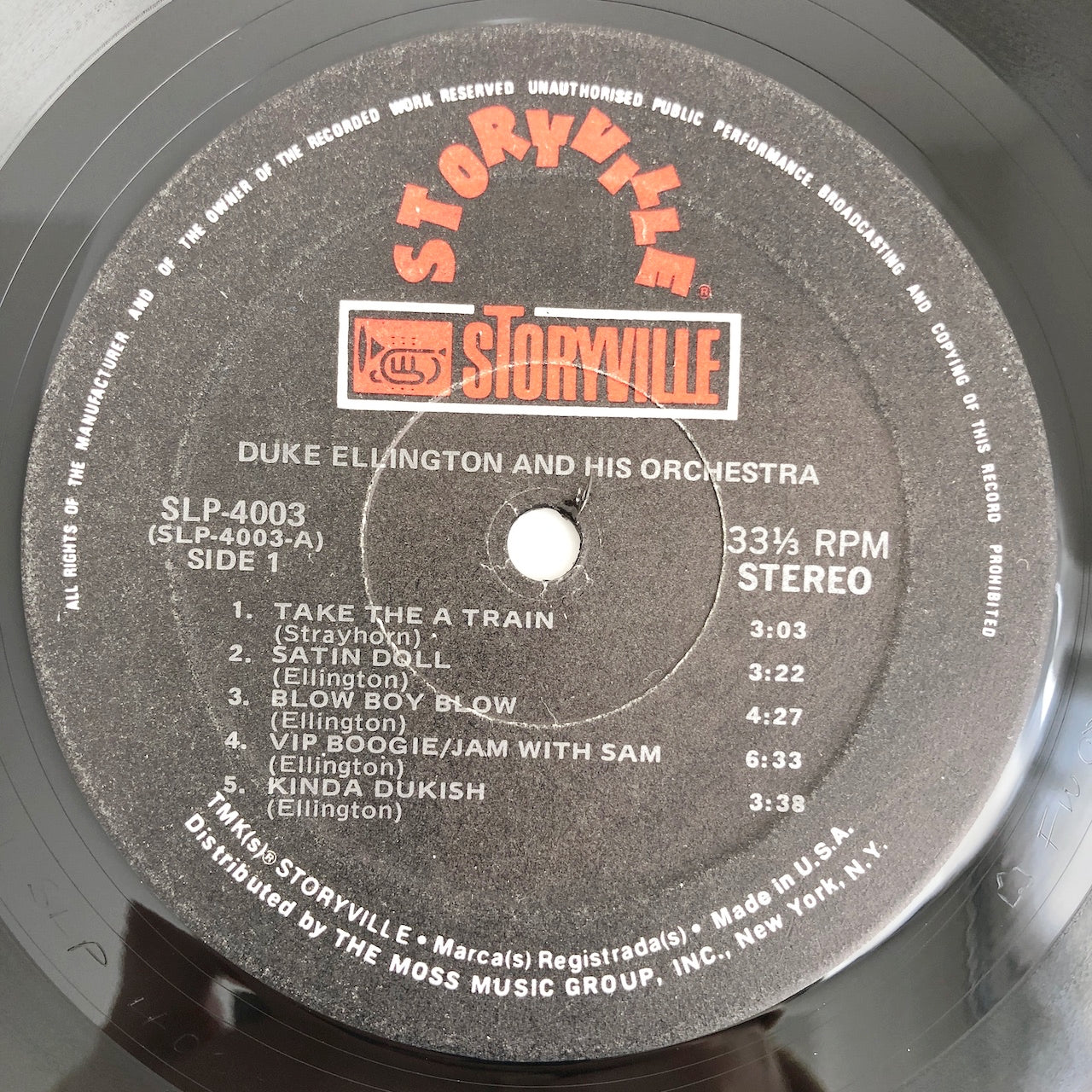 LP/ DUKE ELLINGTON / DUKE ELLINGTON & HIS ORCHESTRA / US盤 STORY VILLE SLP4003
