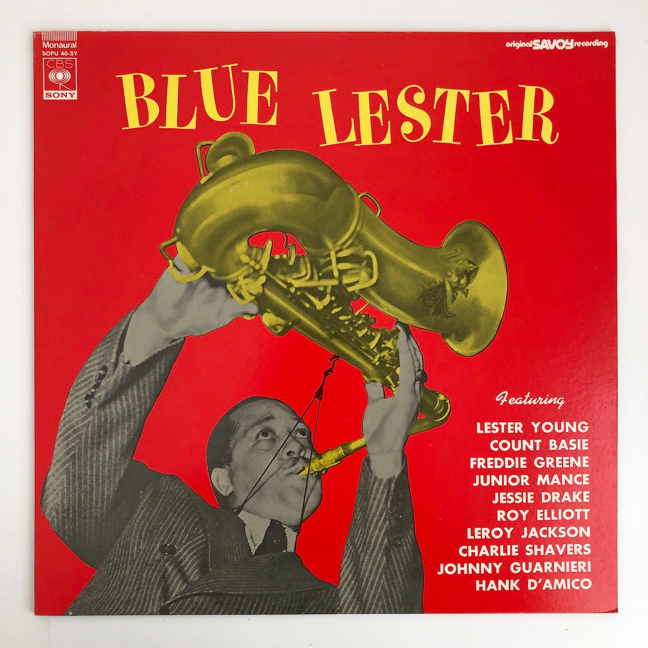 LP/ LESTER YOUNG / BLUE LESTER / 国内盤 ライナー付き SAVOY SOPU40