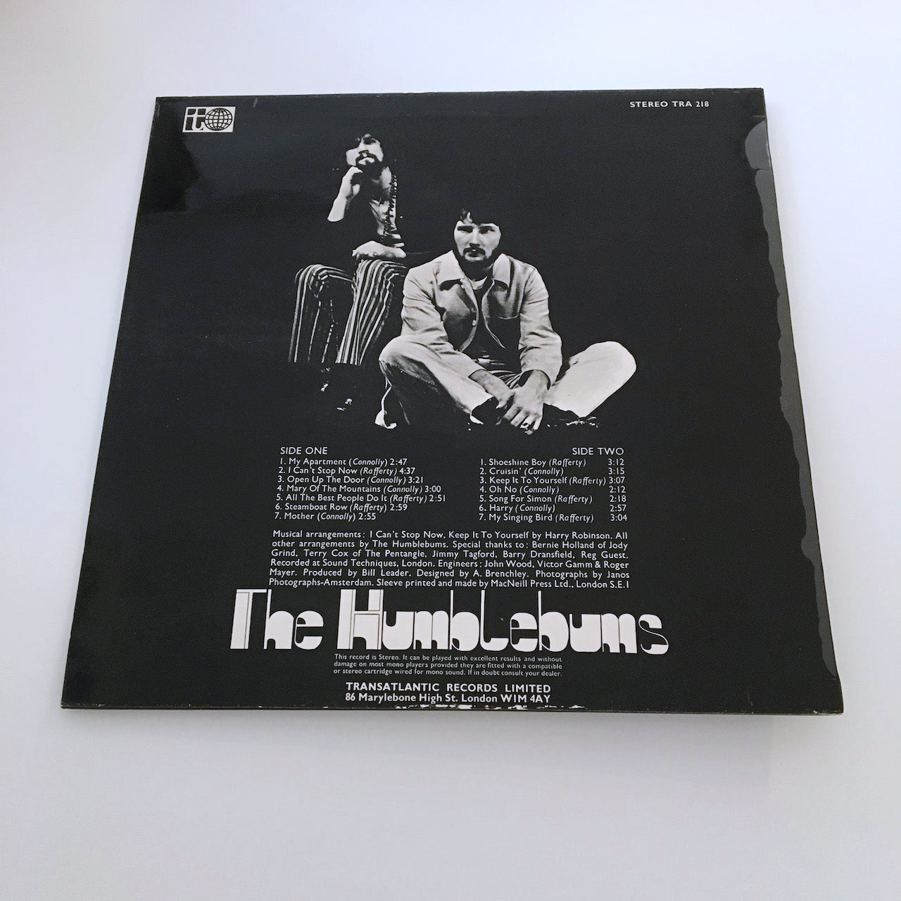 LP/ THE HUMDLEDUMS / OPEN UP THE DOOR / UK盤 UKオリジナル TRANSATLANTIC RECORDS TRA218