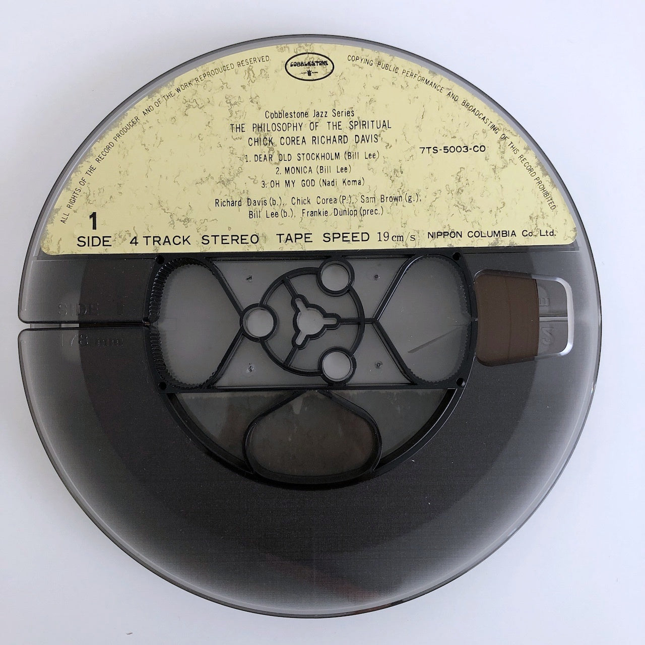 オープンリールテープ RICHARD DAVIS、CHICK COREA / THE PHILOSOPHY OF THE SPIRITUAL 7号 19cm/s (7 1/2IPS) 4トラック US製