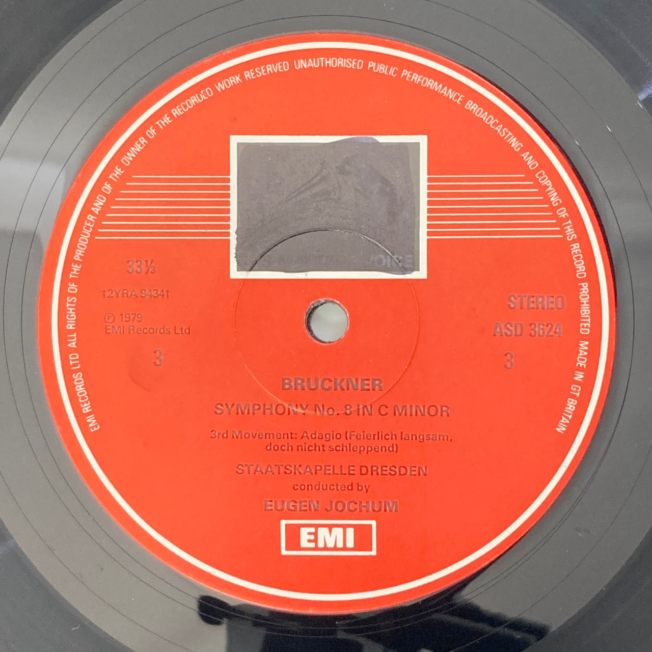 LP/ オイゲン・ヨッフム / ブルックナー:交響曲第8番 / UK盤 2枚組 モノクロスタンプ コーティングJK EMI SLS5147