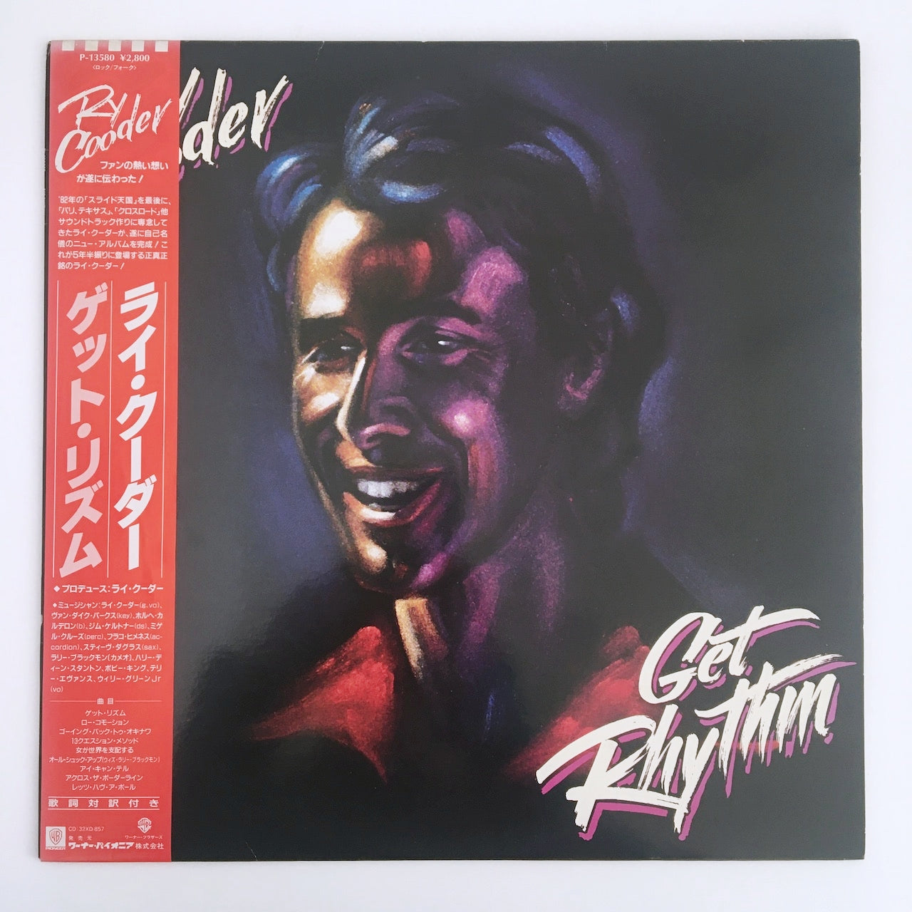 LP/ RY COODER / GET RHYTHM / 国内盤 帯・ライナー付き WARNER BROS. RECORDS P-13580