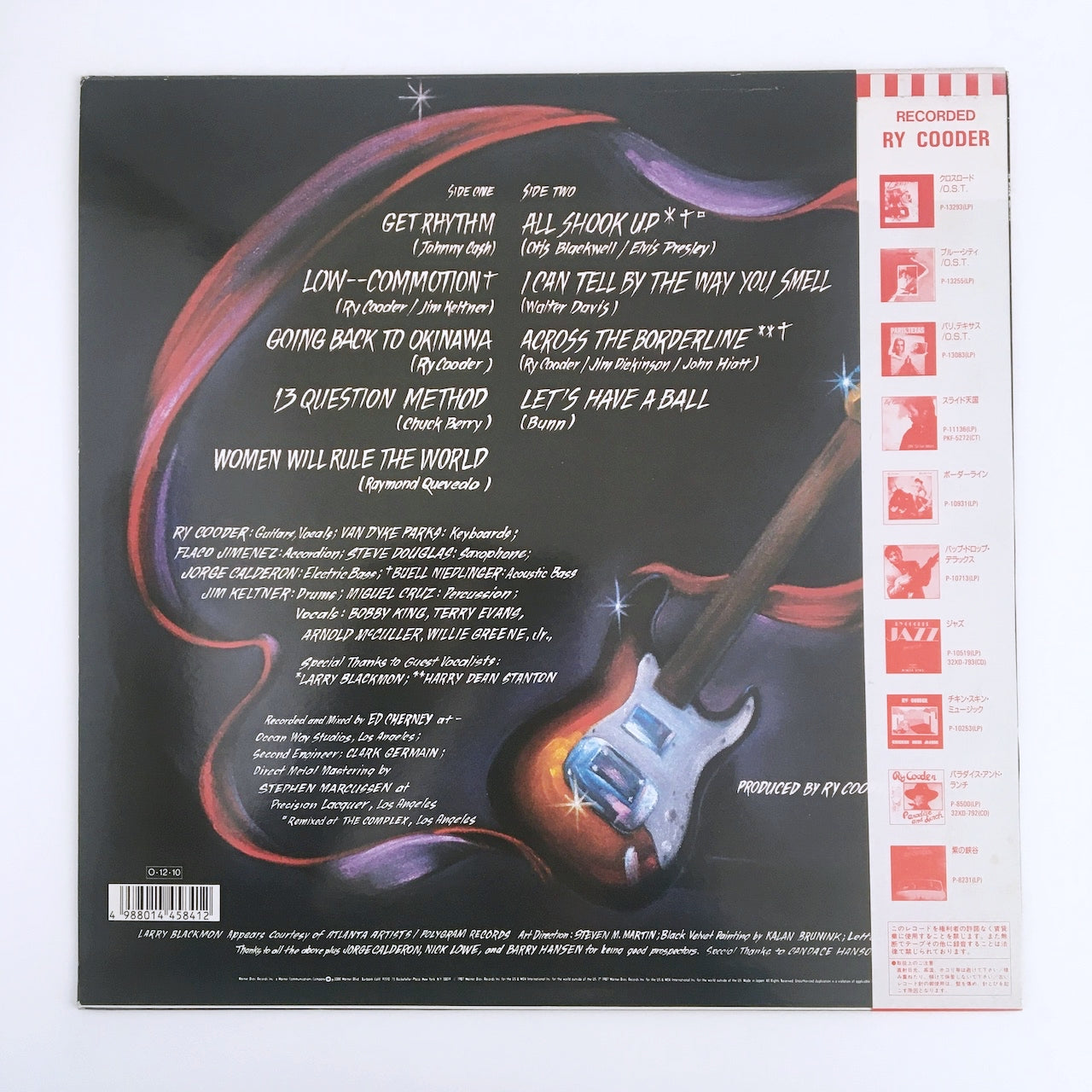 LP/ RY COODER / GET RHYTHM / 国内盤 帯・ライナー付き WARNER BROS. RECORDS P-13580