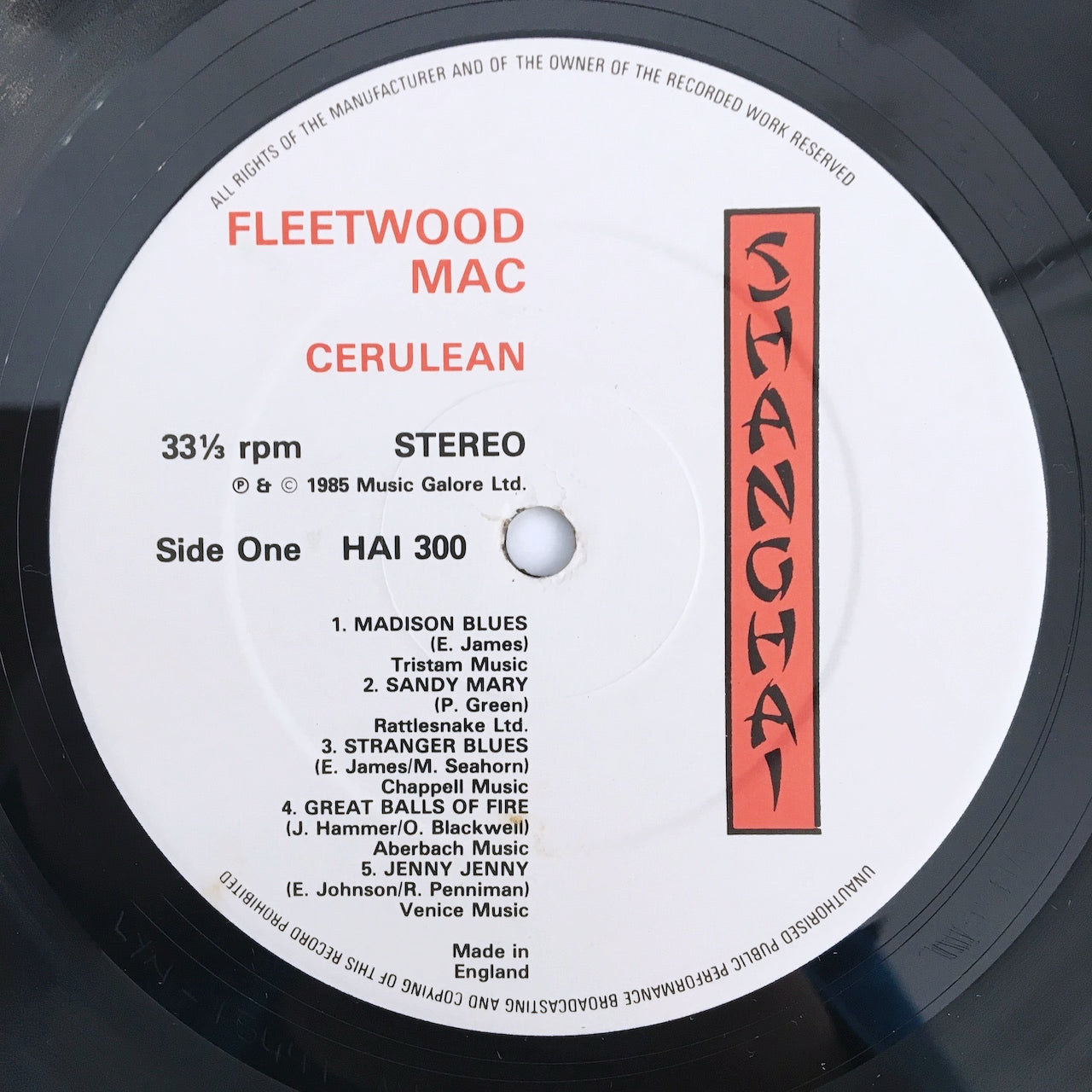 LP/ FLEETWOOD MAC / CERULEAN / UK盤 2枚組 CS付き SHANGHAI HAI300