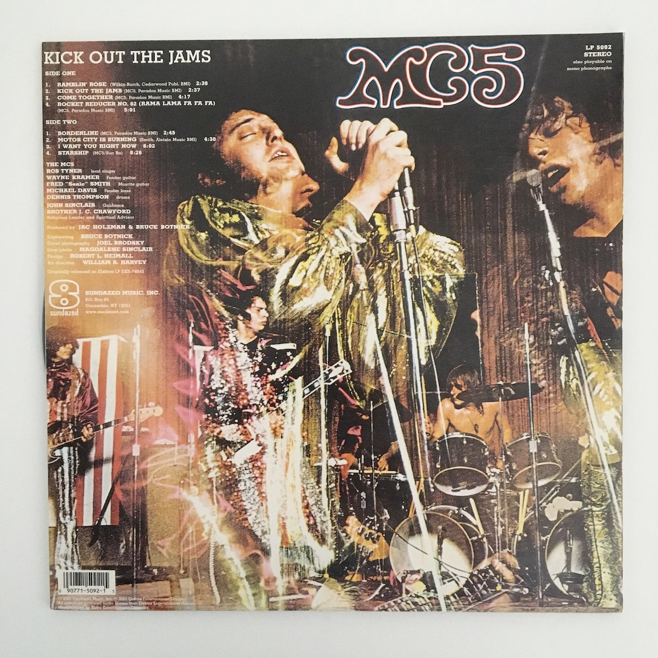 LP/ MC5 / KICK OUT THE JAMS / 2001 REISSUE SUNDAZED MUSIC LP5092
