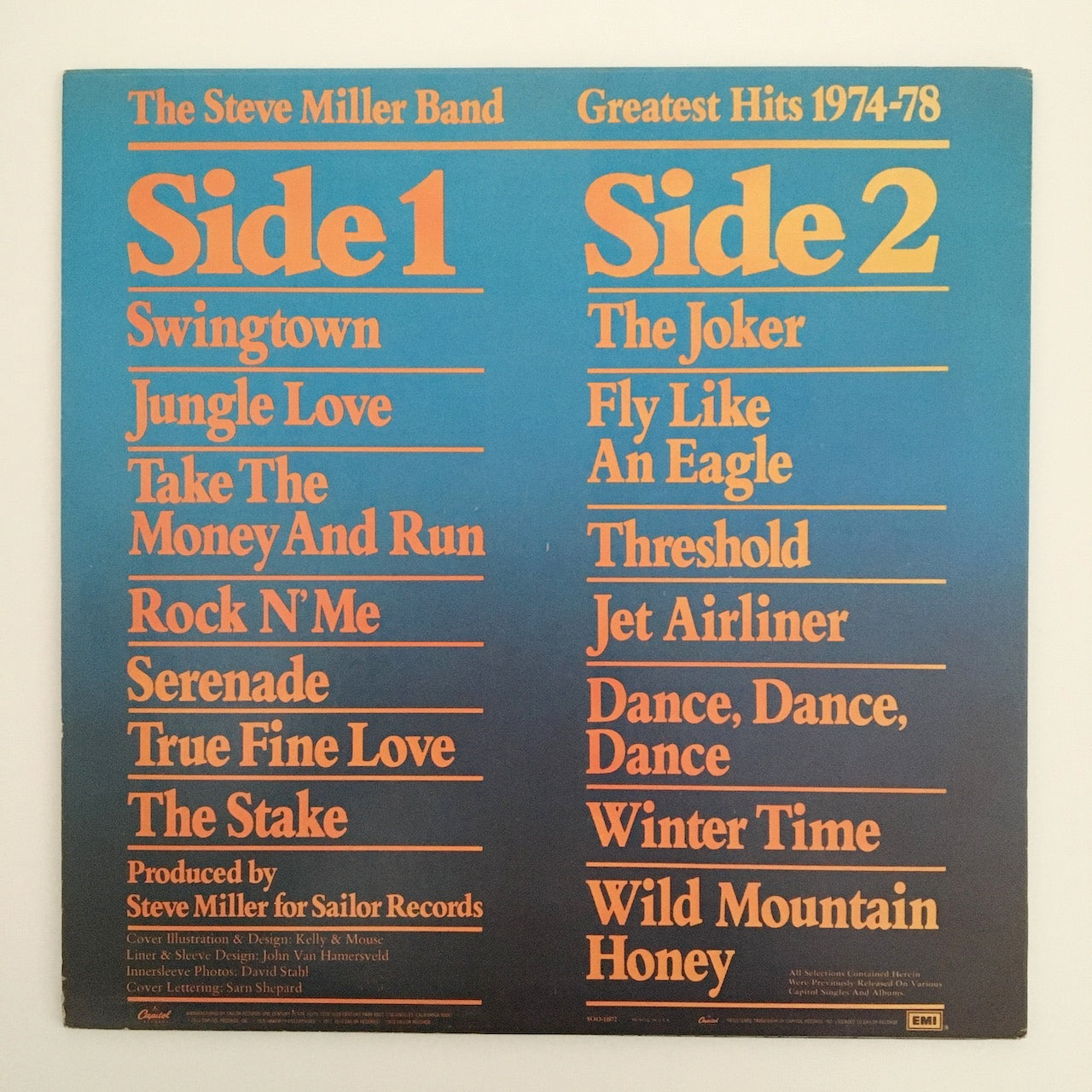 LP/ STEVE MILLER BAND / GREATEST HITS 1974-78 / US盤 インナー付 CAPITOL SOO-11872