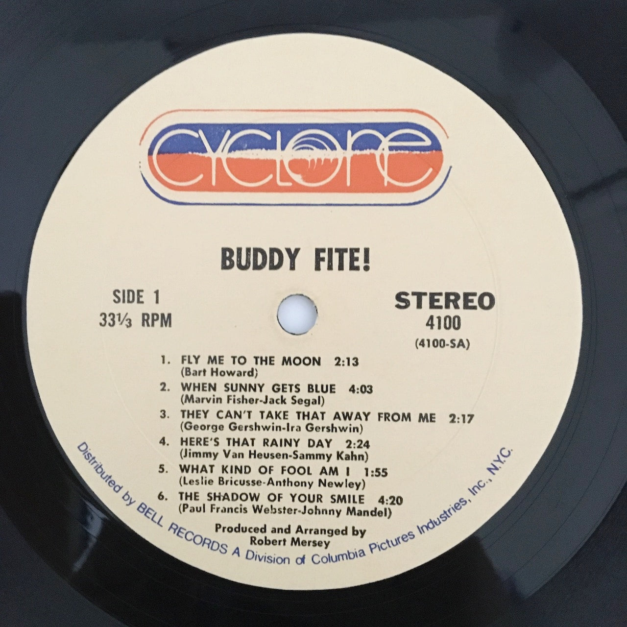 LP/ BUDDY FITE / BUDDY FITE! / US盤 茶ラベル CYCLONE CY4100