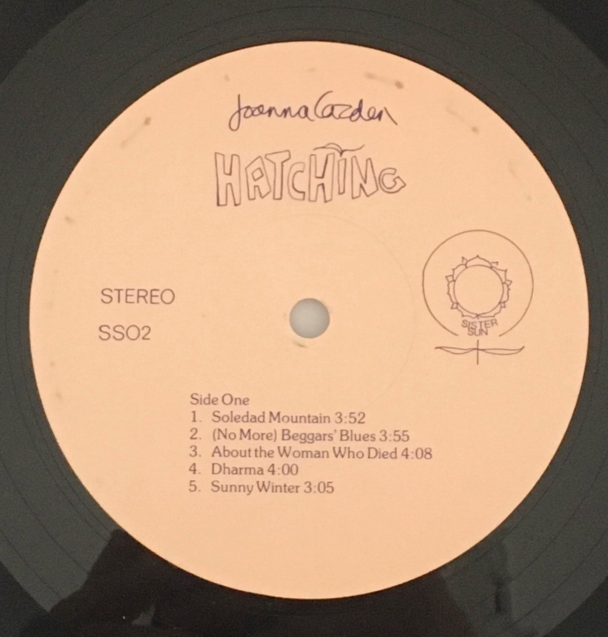 LP/ JOANNA CAZDEN / HATCHING / US盤 SISTER SUN SS02