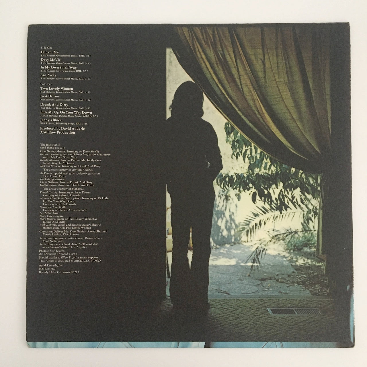 LP/ RICK ROBERTS / WINDMILLS / US盤 USオリジナル A&M SP4372