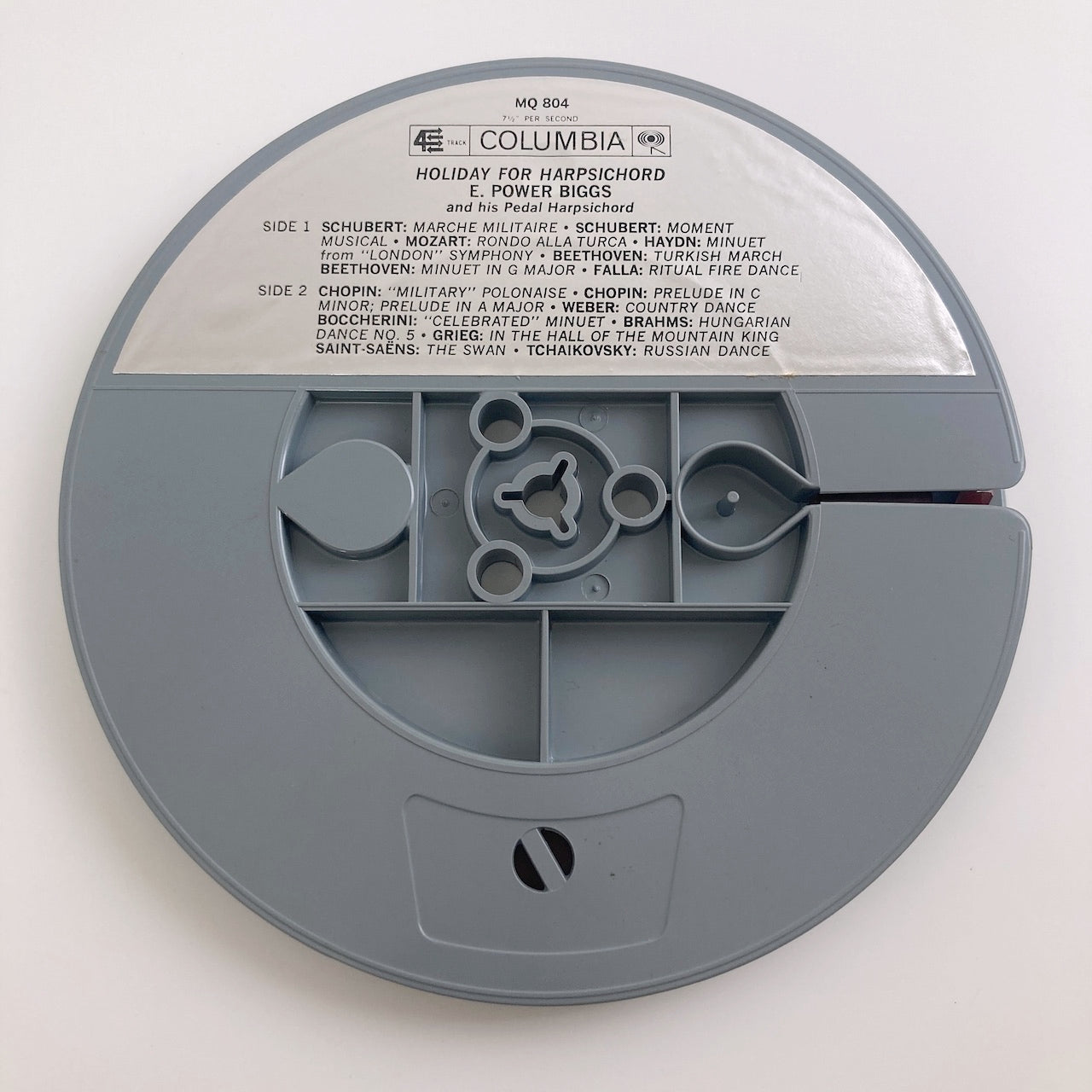 オープンリールテープ/ E.POWE BIGGS / HOLIDAY FOR HARPSICHORD / US盤  7号 19cm/s (7 1/2IPS) 4トラック COLUMBIA