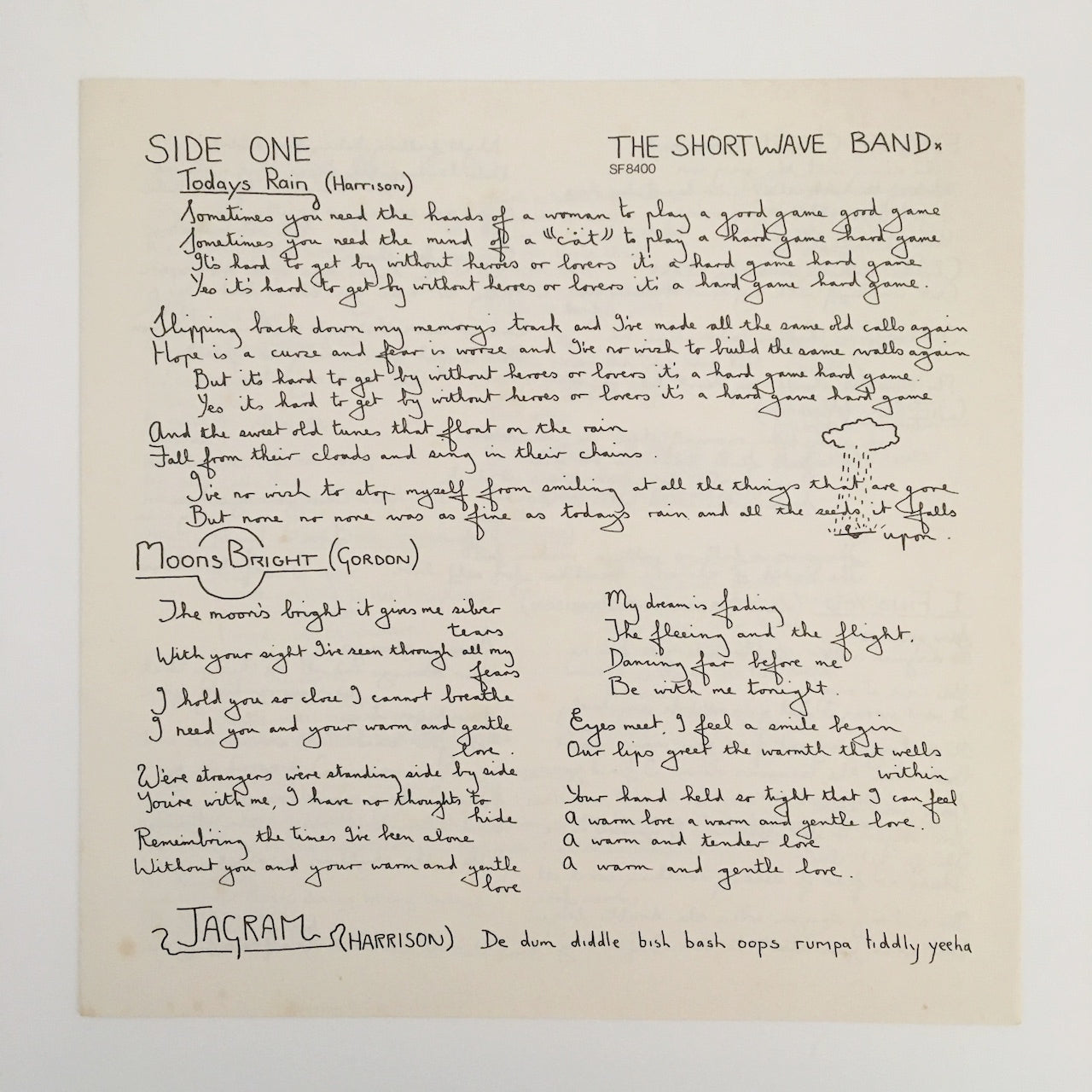 LP/ THE SHORTWAVEBAND / THE SHORTWAVEBAND / UK盤 UKオリジナル RCA SF8400
