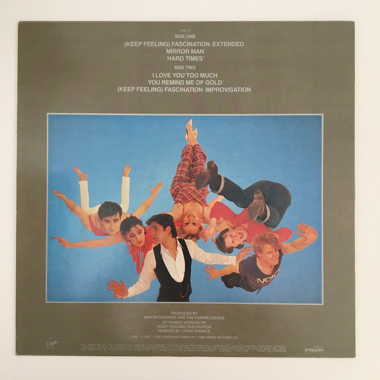 LP/ THE HUMAN LEAGUE / FASCINATION! / カナダ盤 VIRGIN HL1
