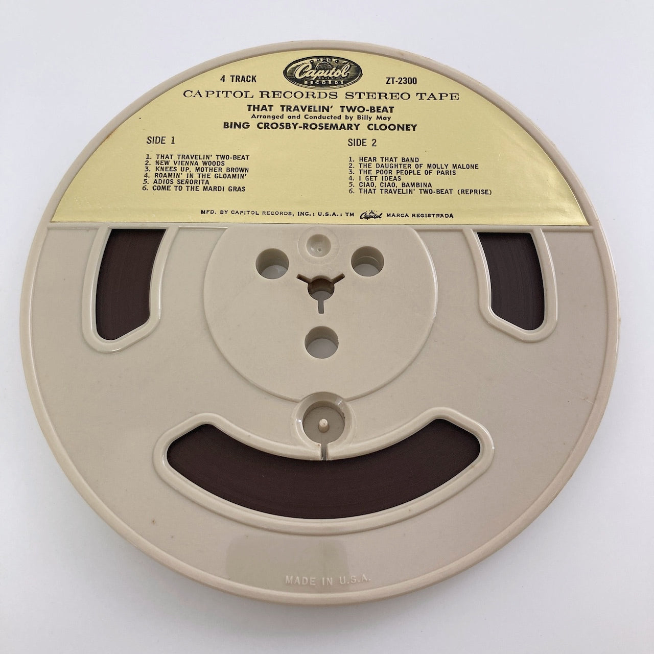 オープンリールテープ/ BING CROSBY / ROSEMARY CLOONEY / THAT TRAVELIN' TWO-BEAT / US盤  7号 19cm/s (7 1/2IPS) 4トラック CAPITOL