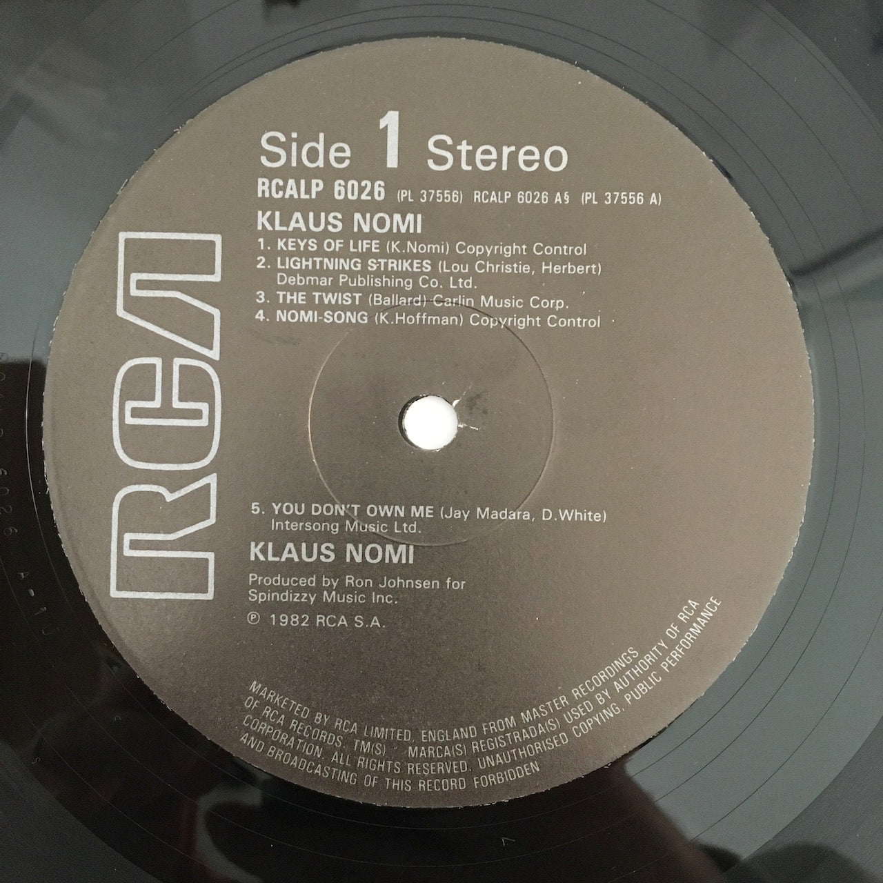 LP/ KLAUS NOMI / KLAUS NOMI / UK盤 インサート(シミ) RCA RCALP6026