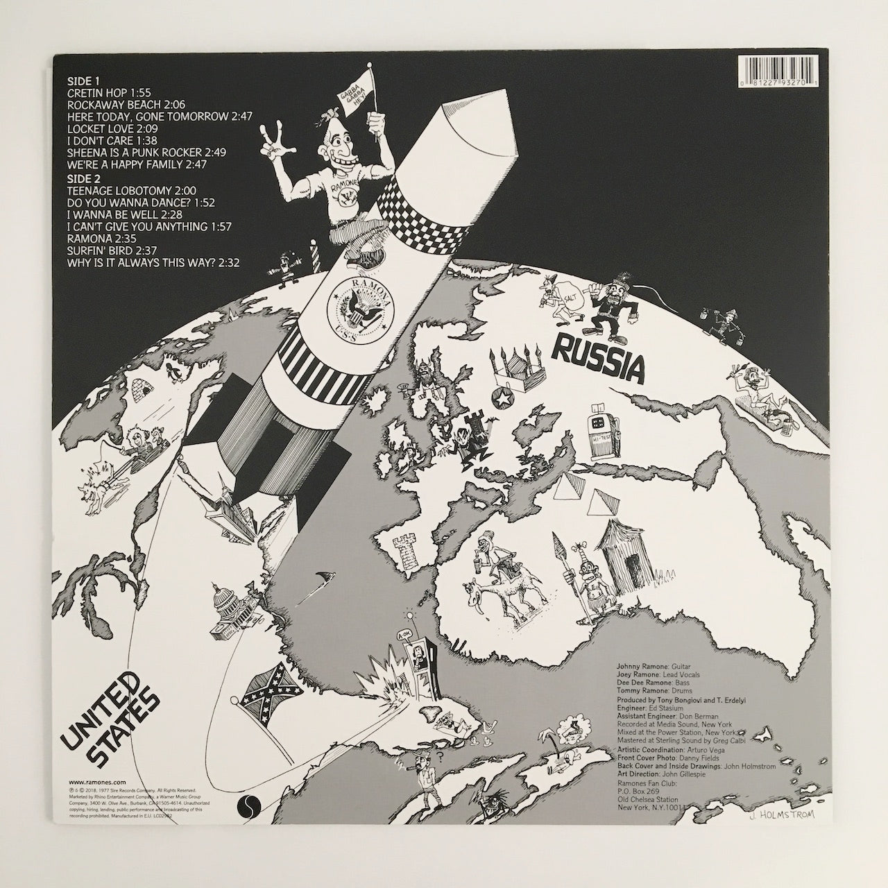 LP/ RAMONES / ROCKET TO RUSSIA / EU盤 2018年リイシュー インナースリーヴ付 SIRE 81227932701