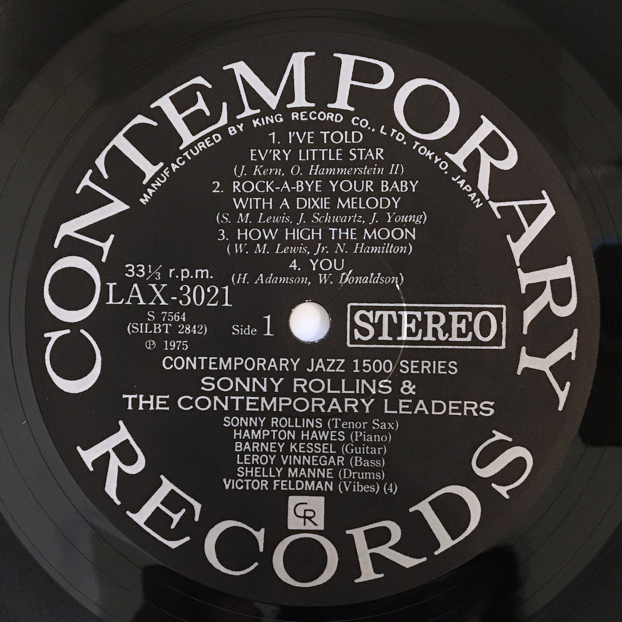 LP/ SONNY ROLLINS / THE CONTEMPORARY LEADERS / 国内盤 帯 、 ライナー CONTEMPORARY LAX3021