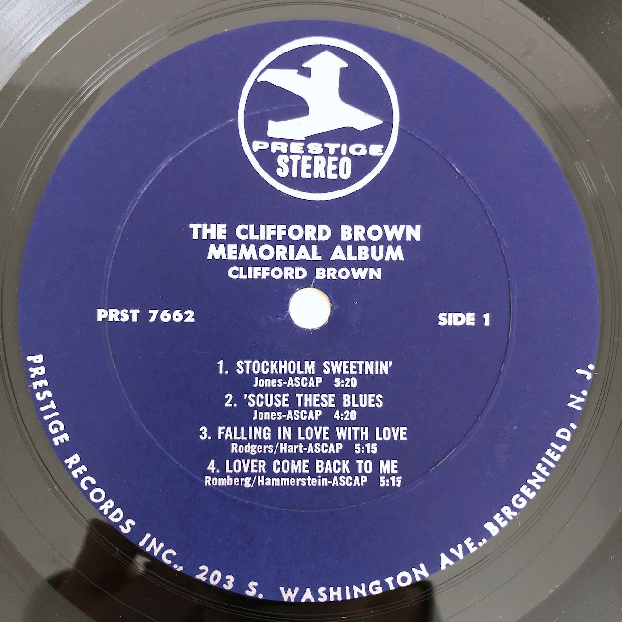 LP/ CLIFFORD BROWN / THE CLIFFORD BROWN MEMORIAL ALBUM / US盤 紺ラベル VAN GELDER PRESTIGE PRST7662