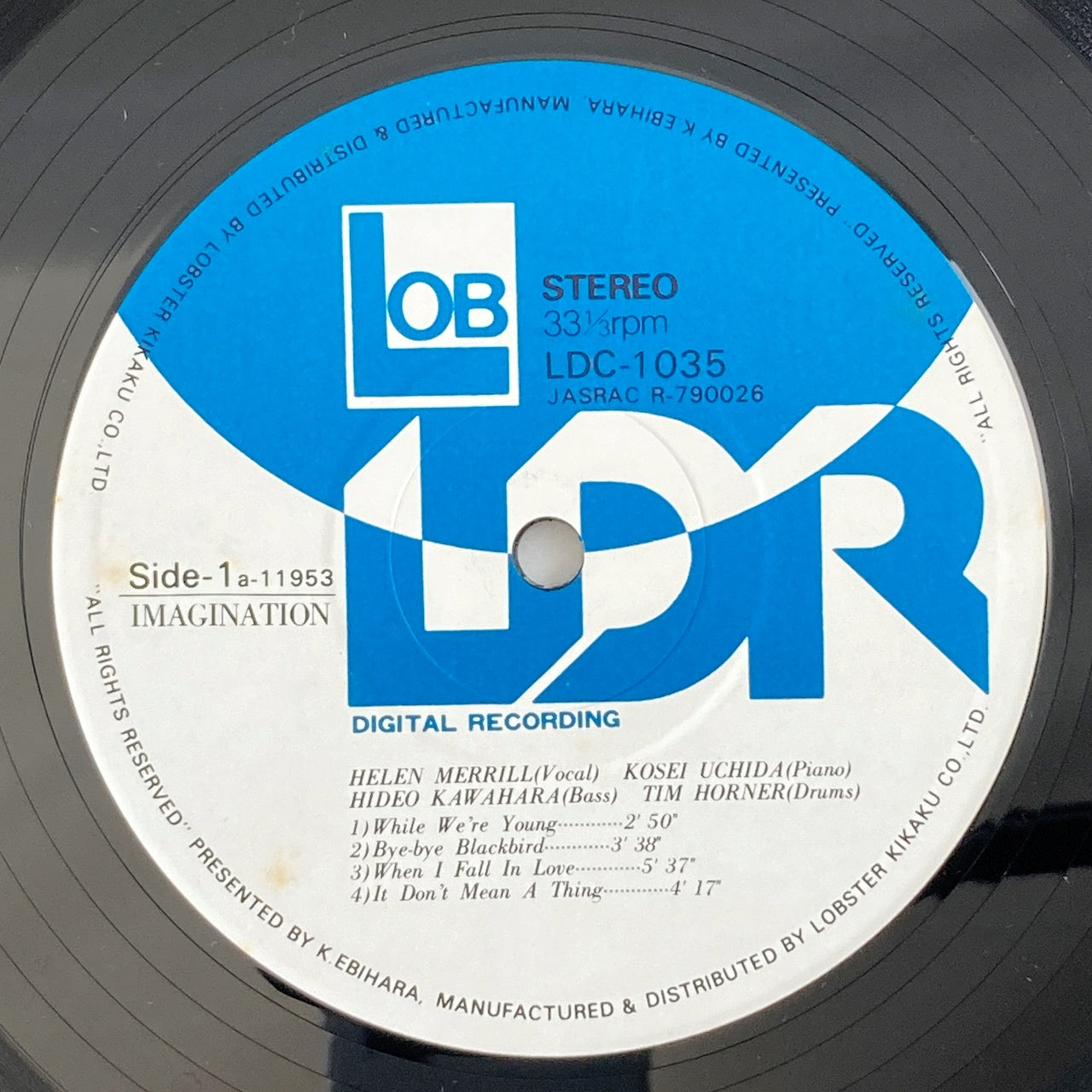 LP/ HELEN MERRILL / IMAGINATION / 国内盤 帯・ライナー LOB LDC-1035