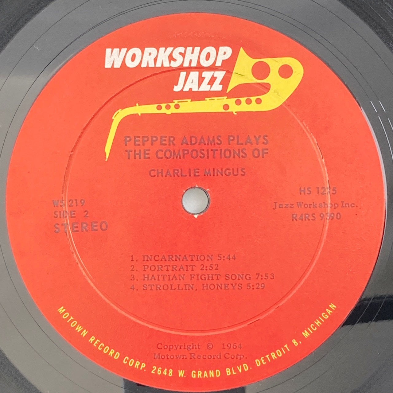 LP/ PEPPER ADAMS / PLAYS THE COMPOSITIONS OF CHARLIE MINGUS / US盤 オリジナル STEREO DG WORKSHOP JAZZ 219S