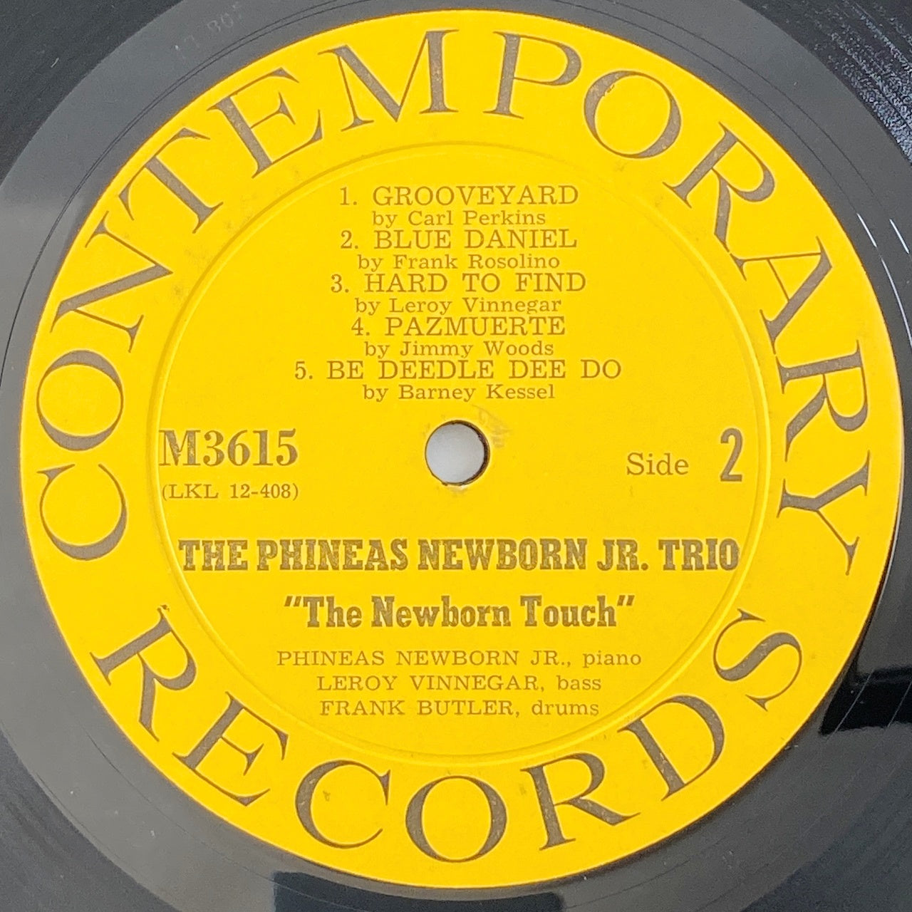 LP/ PHINEAS NEWBORN JR. TRIO / THE NEWBORN TOUCH / US盤 オリジナル 黄色ラベル 深溝 CS付 CONTEMPORARY M3615