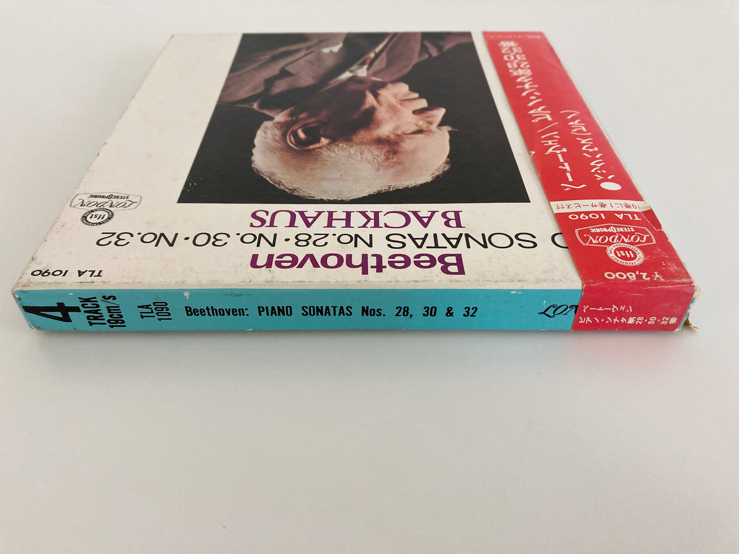 オープンリールテープ / バックハウス / ベートーヴェン:ピアノ・ソナタ第28、30、32番 / 国内盤 帯・ライナー 7号 19cm/s (7 1/2IPS) 4トラック LONDON TLA1090
