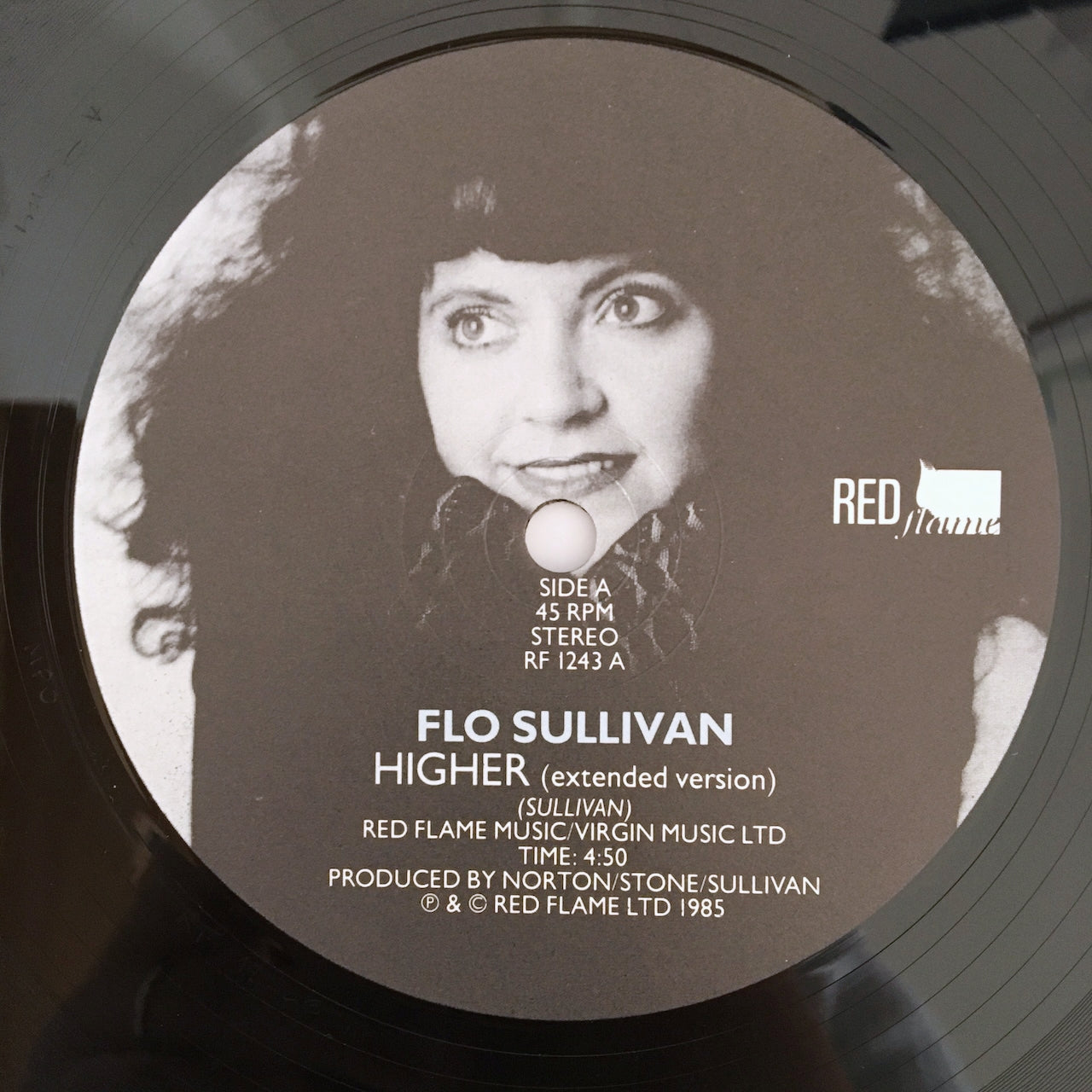 LP/ FLO SULLIVAN / HIGHER / UK盤 オリジナル 45回転 SYNTH-POP RED FLAME RF1243